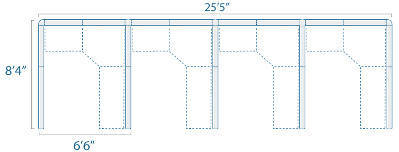 6x8 4 Cube