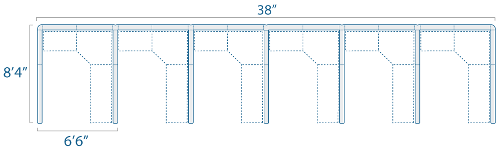 6x8 6 Cubes