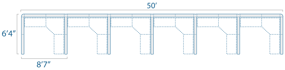 8x6 6 Cubes