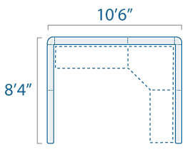 10x8 1 Cube