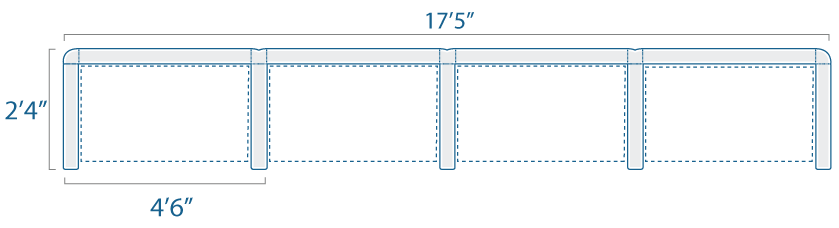 4x2 4 Cubes